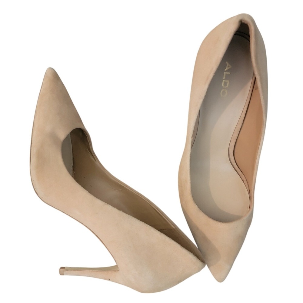 Aldo Stessy Women Light Beige Nude Pointed Toe Stiletto Pumps Heels Size 10